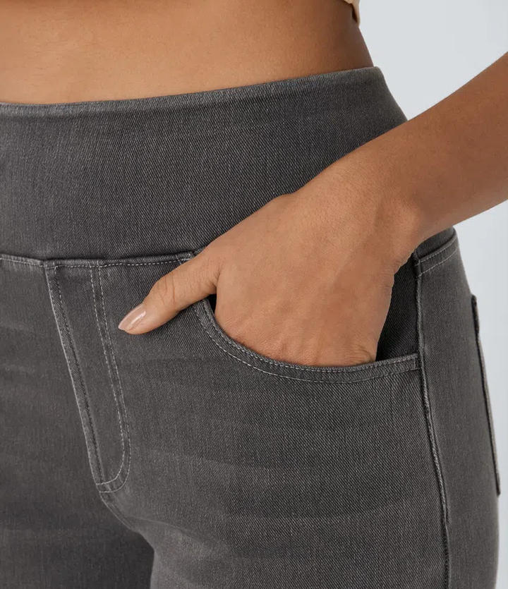 Karellea™ High-Waisted Wide Leg Stretch Jeans