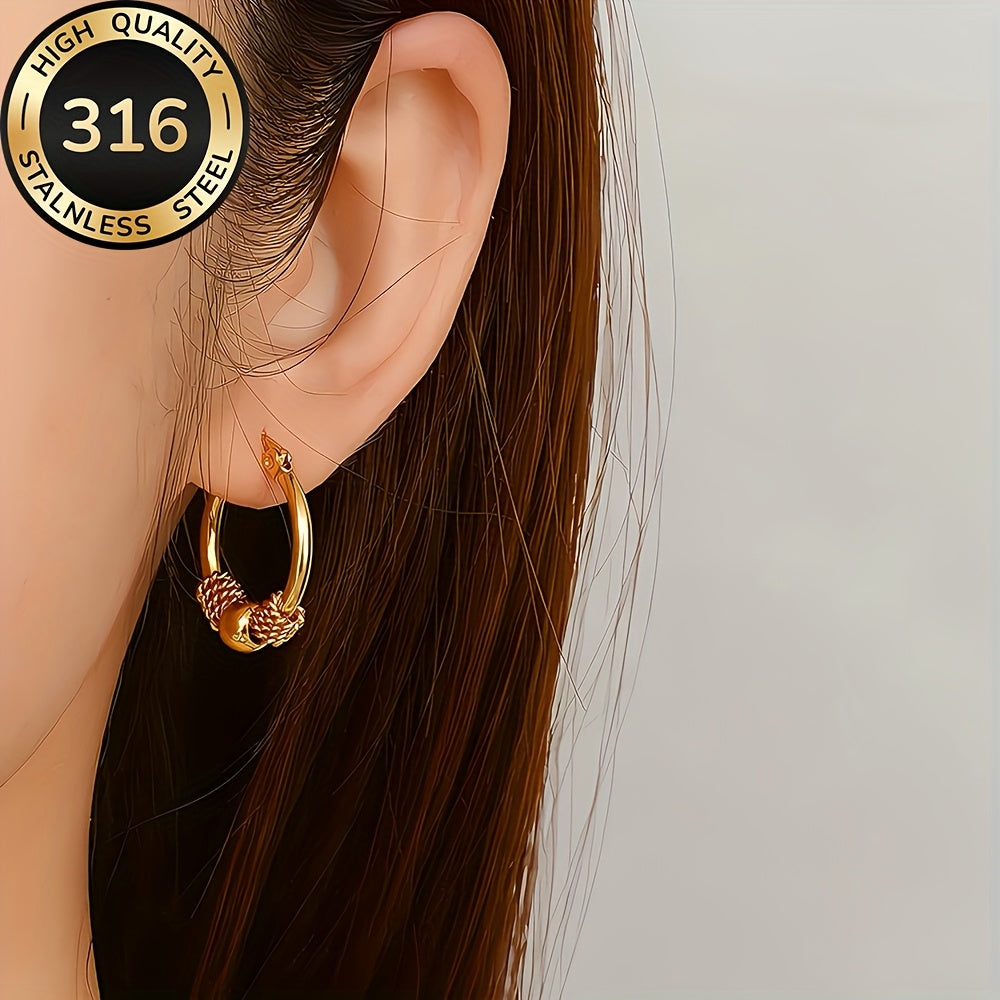 Lucetta | Gold Hoop Earrings with Classic Design and Timeless Elegance