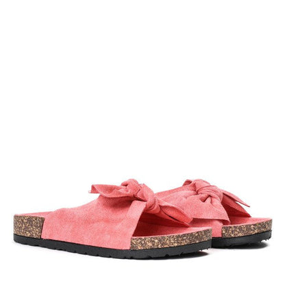 Isla™ Women's Pink Flip-Flops with Bow and Summer Style