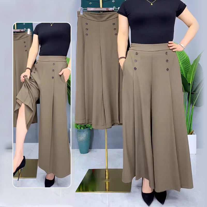 Nell™ Elegant Pleated Wide-Leg Pants