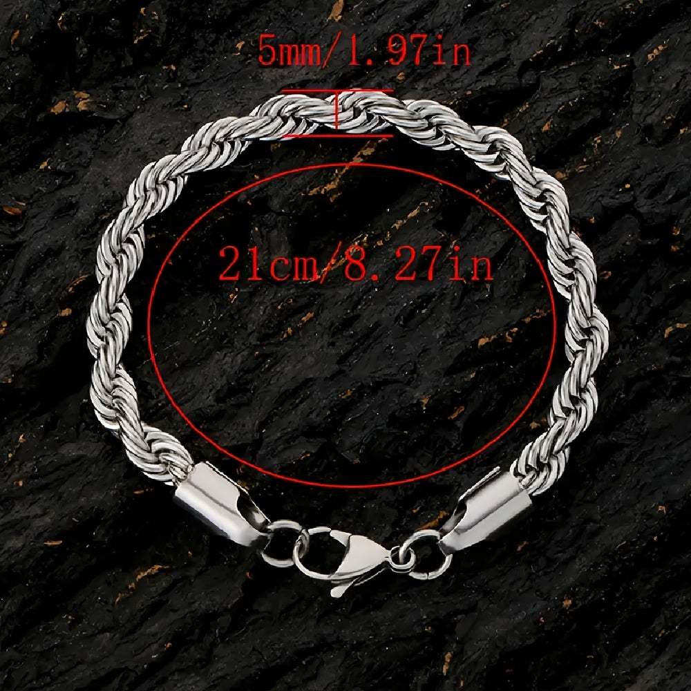 Stetson | Set of 10 Stainless Steel Bracelets with Minimalist and Versatile Style