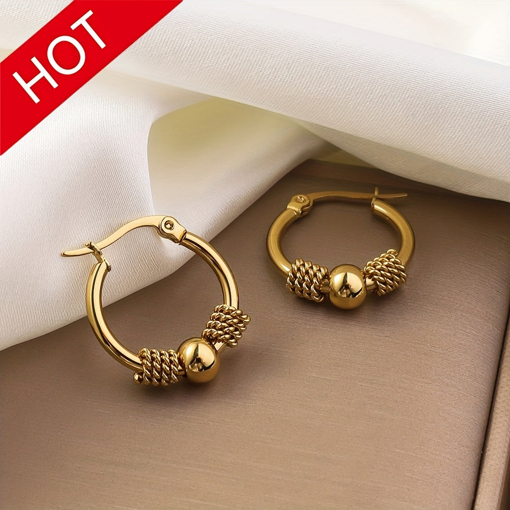 Lucetta | Gold Hoop Earrings with Classic Design and Timeless Elegance