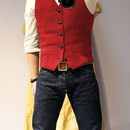Zoltan | Vintage Herringbone Vest with Classic Style and Timeless Elegance