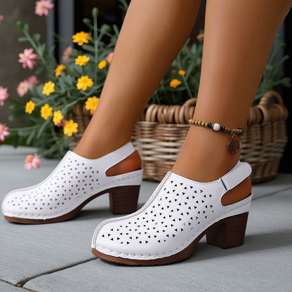 Korae | Heeled Sandals with Adjustable Straps and Cut-Out Design