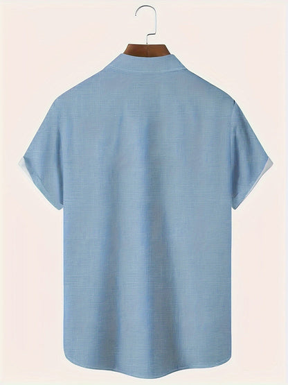 Carter™ Men's Vintage Shirt with Ethnic Print and Tropical Style