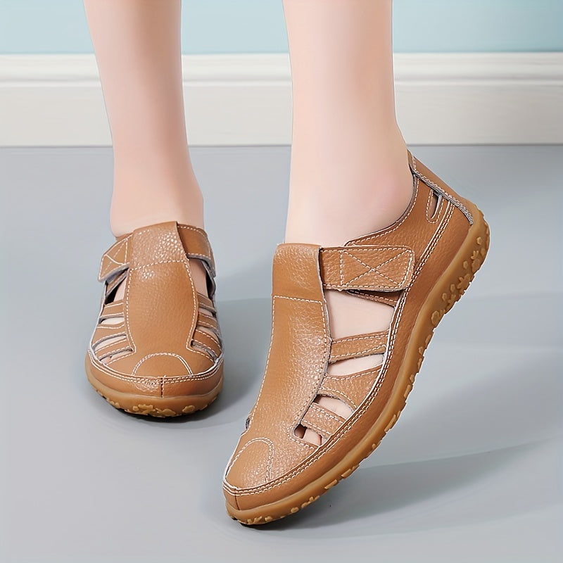 Norah™ Handmade Leather Loafers with Soft Sole and Vintage Design