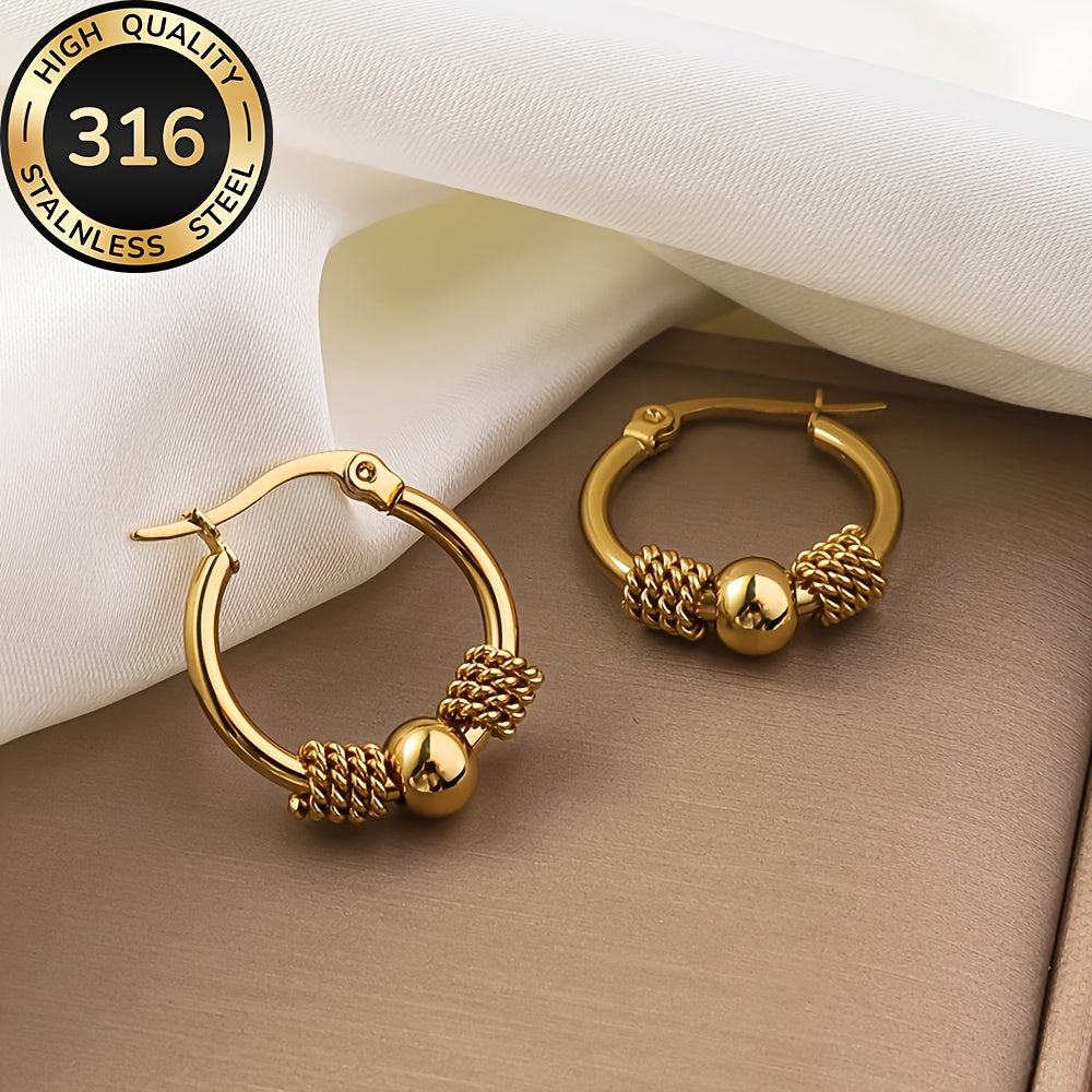 Lucetta | Gold Hoop Earrings with Classic Design and Timeless Elegance