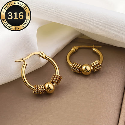 Lucetta | Gold Hoop Earrings with Classic Design and Timeless Elegance