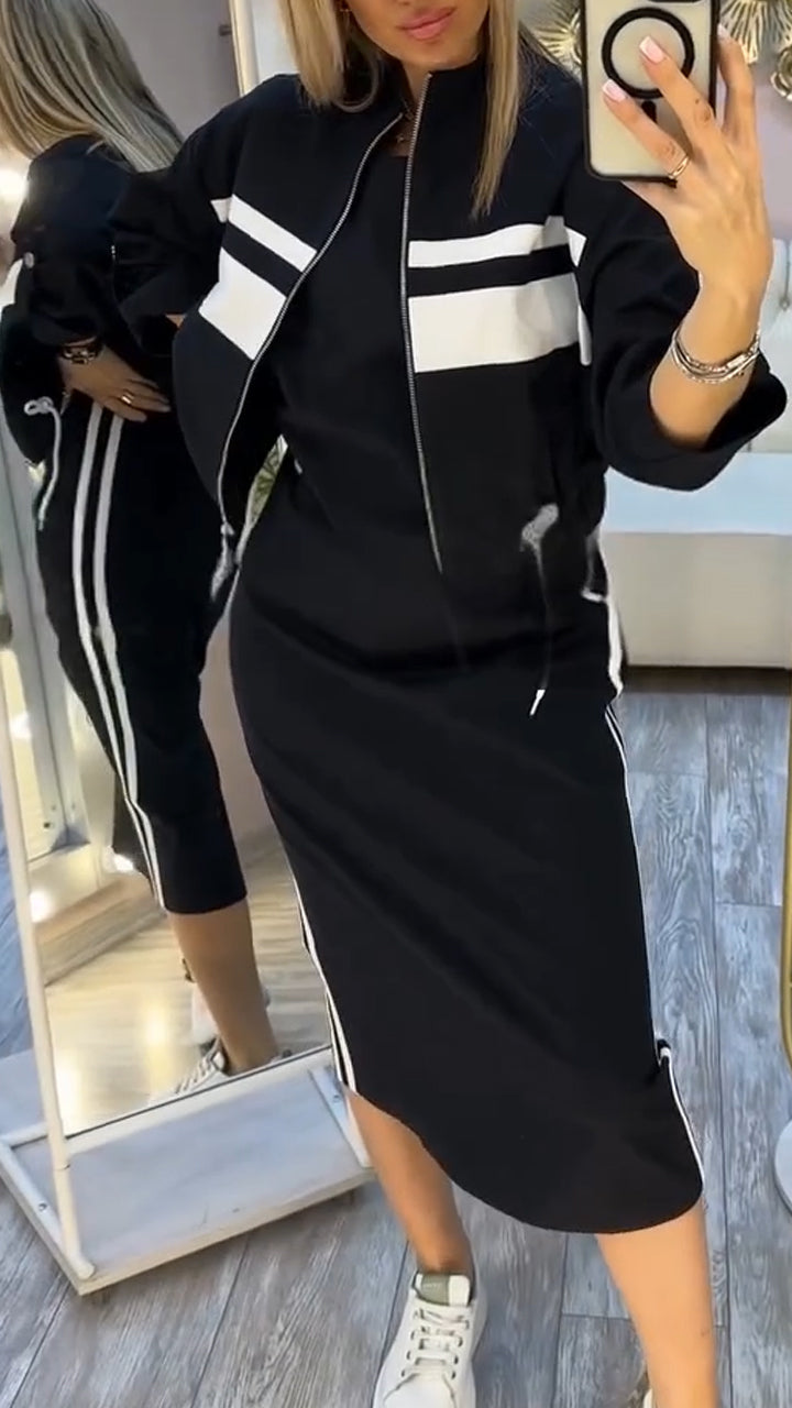 Galévia™ Midi Skirt and Sweatshirt Sports Set