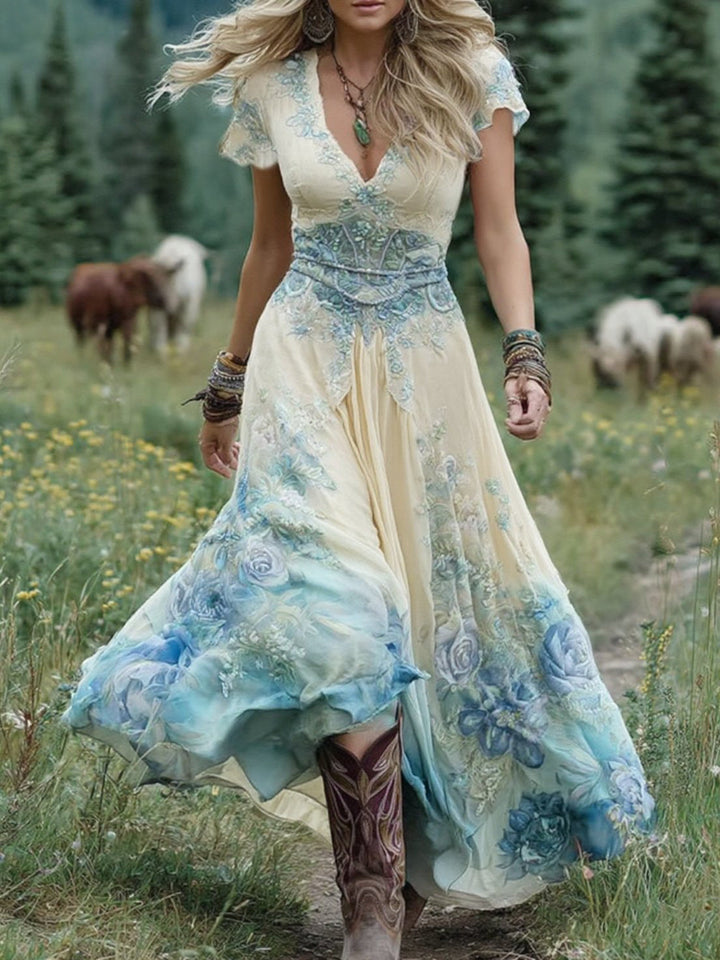 Amélique™ Floral Maxi Dress Spring Look