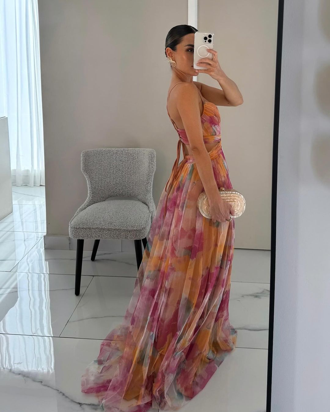 Orelavine™ Maxi Dress with Enchanting Floral Design in Elegant Style