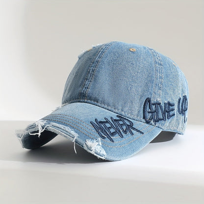 Veltrano | Never Give Up Distressed Cap