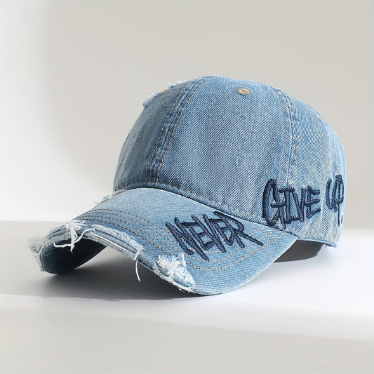 Veltrano | Never Give Up Distressed Cap