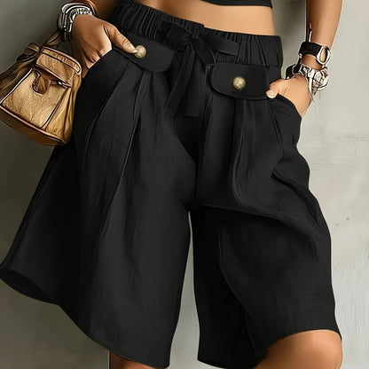 Cleo | High-Waisted Casual Vintage Style Shorts