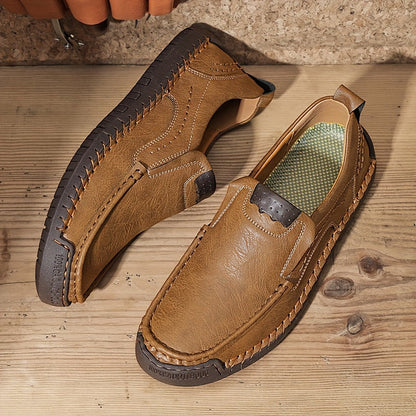 Zorvik | British Men's Loafers with Hand-Stitched Seams and Non-Slip Sole