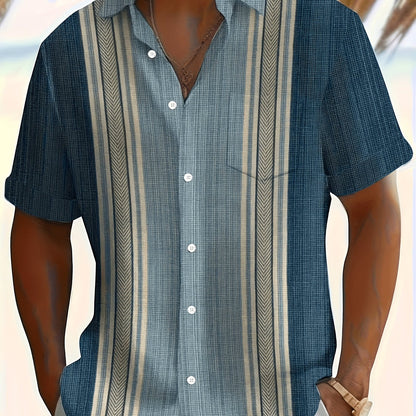 Axton | Casual and Fresh Summer Style Striped Shirt for Men
