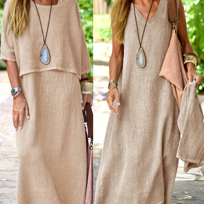 Eleanor | Summer Dress Set with Sleeveless Top and Dress