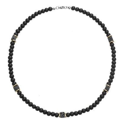 Vaxent | Men's Beaded Necklace with Minimalist and Modern Style