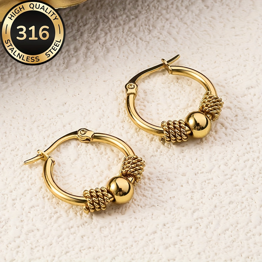 Lucetta | Gold Hoop Earrings with Classic Design and Timeless Elegance