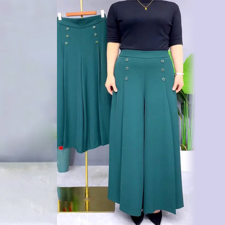 Ansira™ Elegant Pleated Wide-Leg Pants