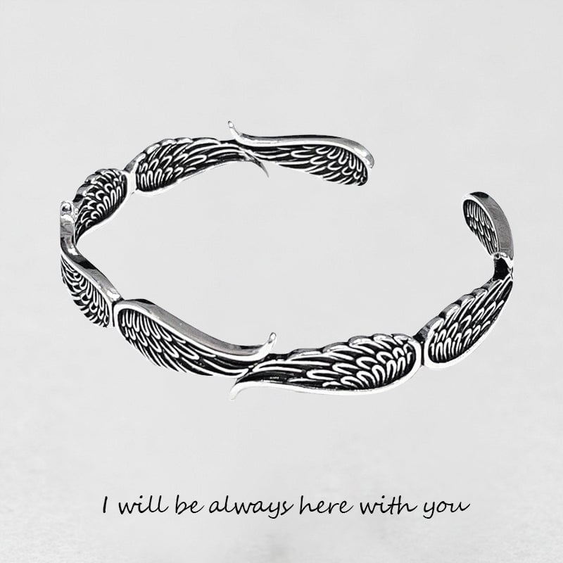 Celestium™ Vintage Bracelet with Angel Wings in Silver