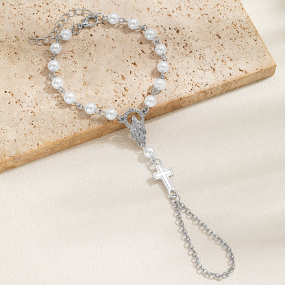 Brenton | Rosary Bracelet with Gothic Cross and Religious Details
