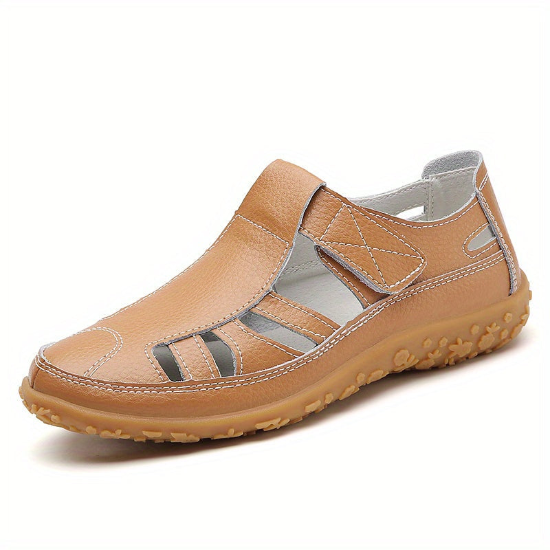 Norah™ Handmade Leather Loafers with Soft Sole and Vintage Design