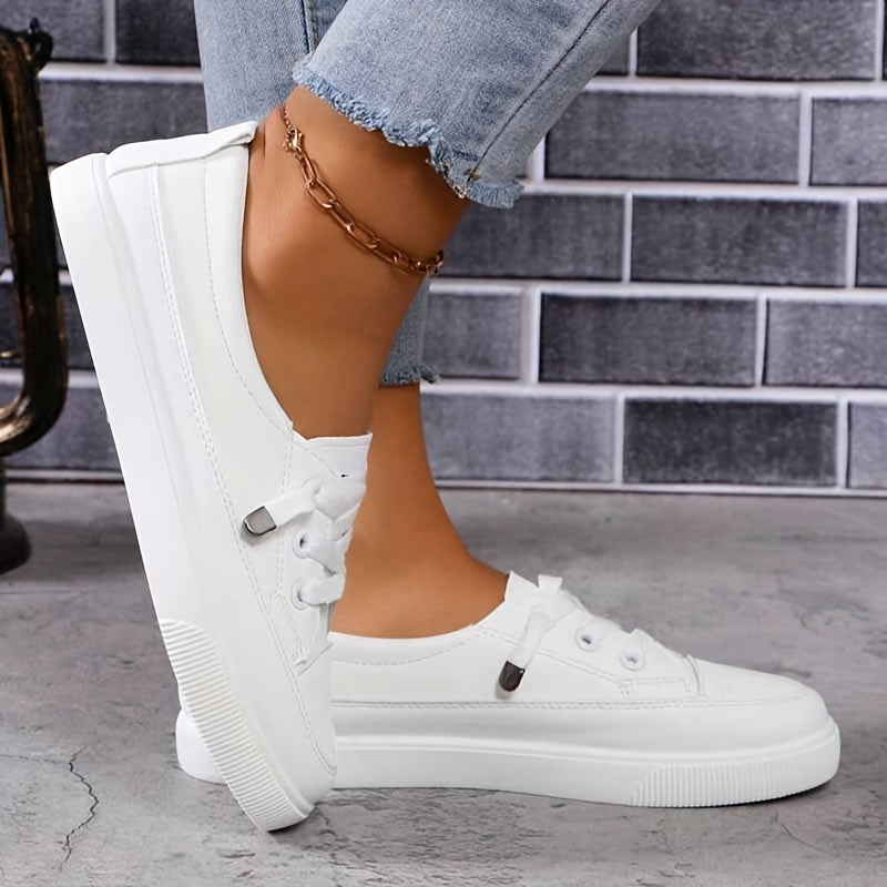 Dovella | White Orthopedic Shoes for Women with Laces and Soft Insole