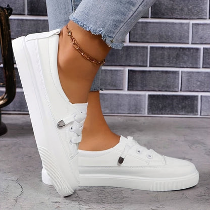 Dovella | White Orthopedic Shoes for Women with Laces and Soft Insole