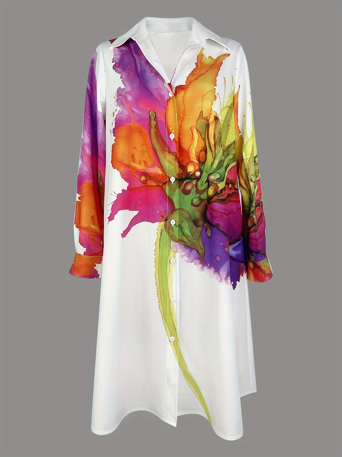 Emily | Elegant Fashion Printed Short Sleeve Dress