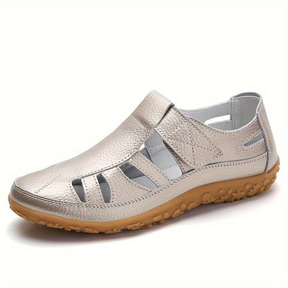 Norah™ Handmade Leather Loafers with Soft Sole and Vintage Design