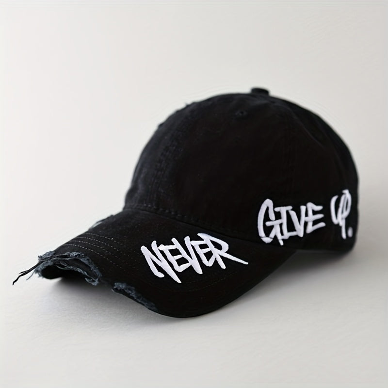 Veltrano | Never Give Up Distressed Cap