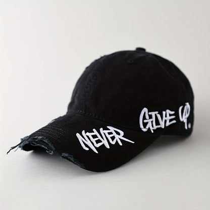 Veltrano | Never Give Up Distressed Cap