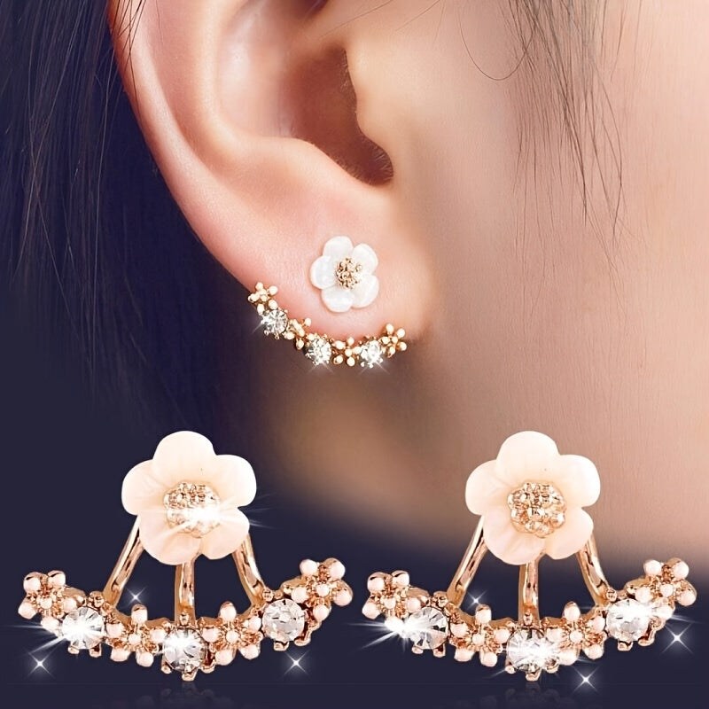 Faye™ Elegant Floral Earrings with Korean Style