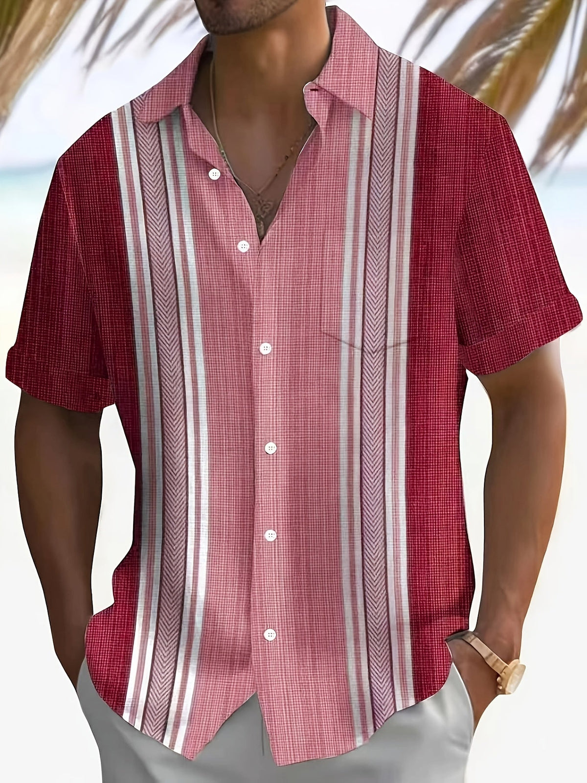 Axton | Casual and Fresh Summer Style Striped Shirt for Men