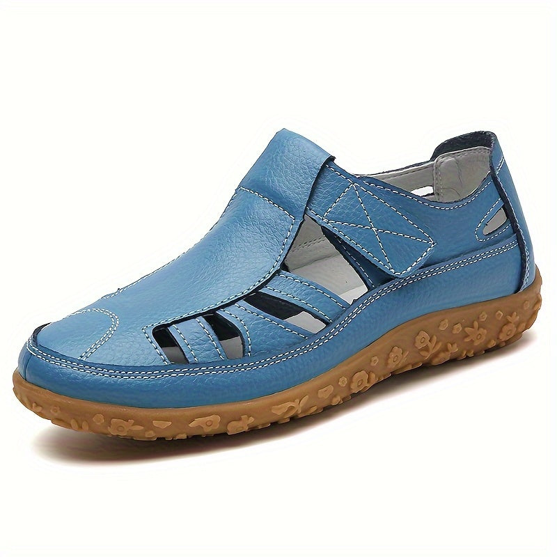 Norah™ Handmade Leather Loafers with Soft Sole and Vintage Design