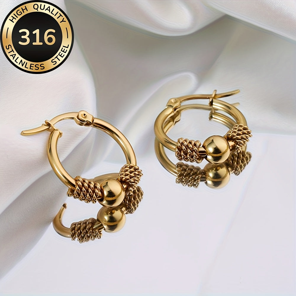 Lucetta | Gold Hoop Earrings with Classic Design and Timeless Elegance
