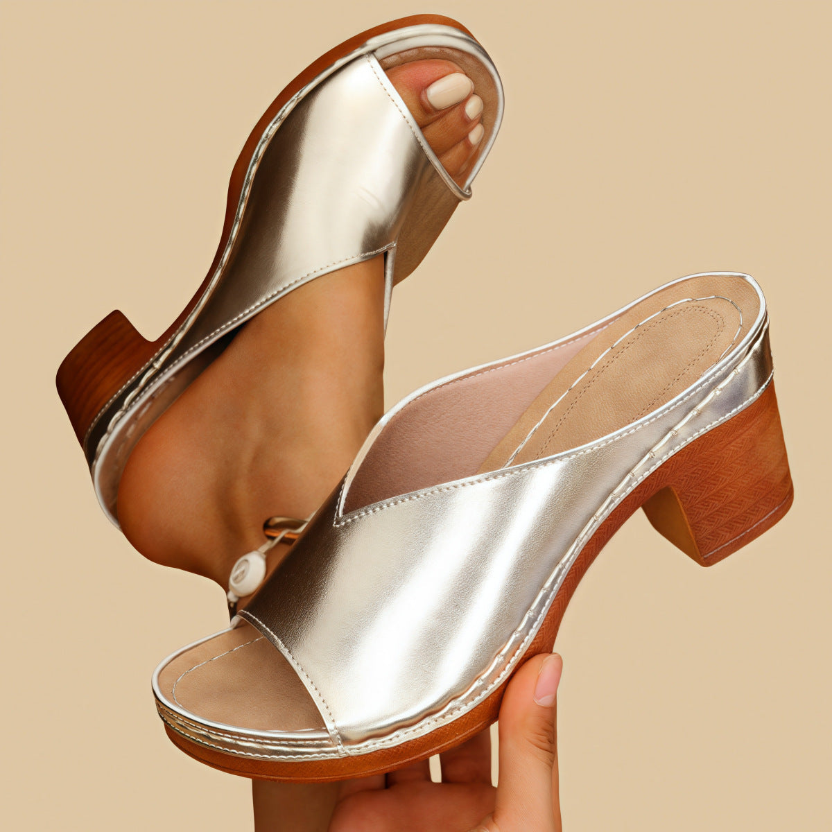 Javora | High Heel Chunky Orthopedic Sandals