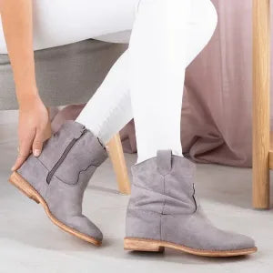 Candice | Cowboy Ankle Boots with Hidden Platform