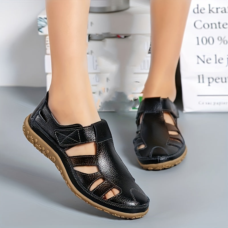 Norah™ Handmade Leather Loafers with Soft Sole and Vintage Design