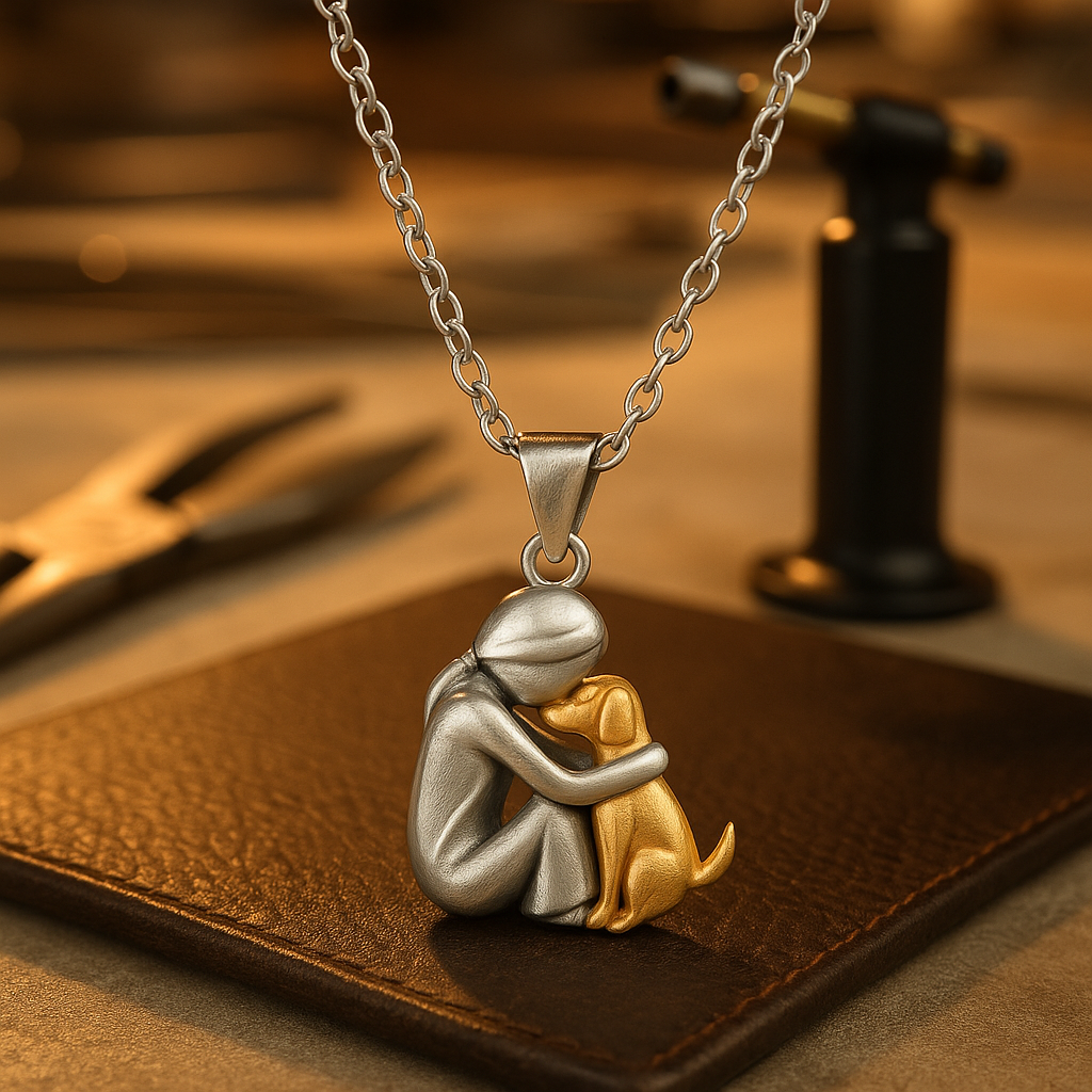 Novira™ Collar with Eternal Hug Pendant for Pets