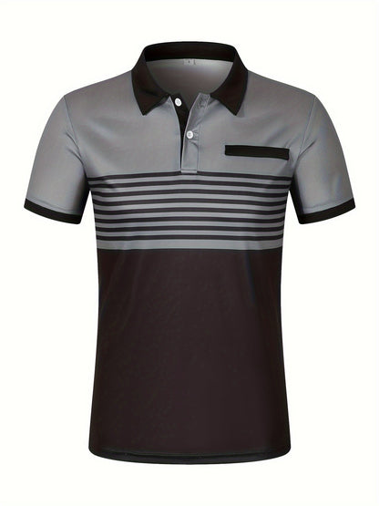 Korvexi™ Casual Short Sleeve Striped Shirt for Men
