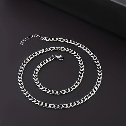 Tennyson | Urban Modern Style Chain Necklace and Bracelet Set