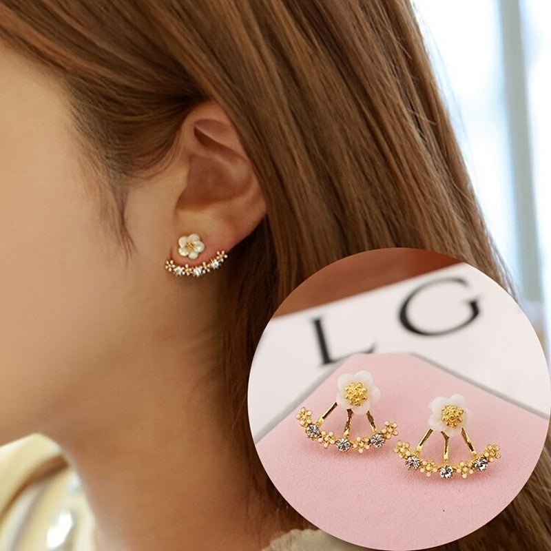 Faye™ Elegant Floral Earrings with Korean Style