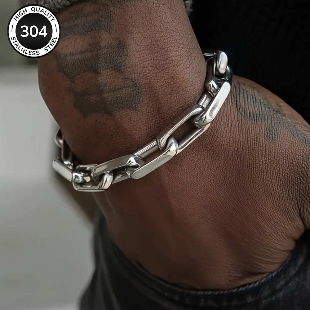 Ken | Masculine Interlocking Link Bracelet