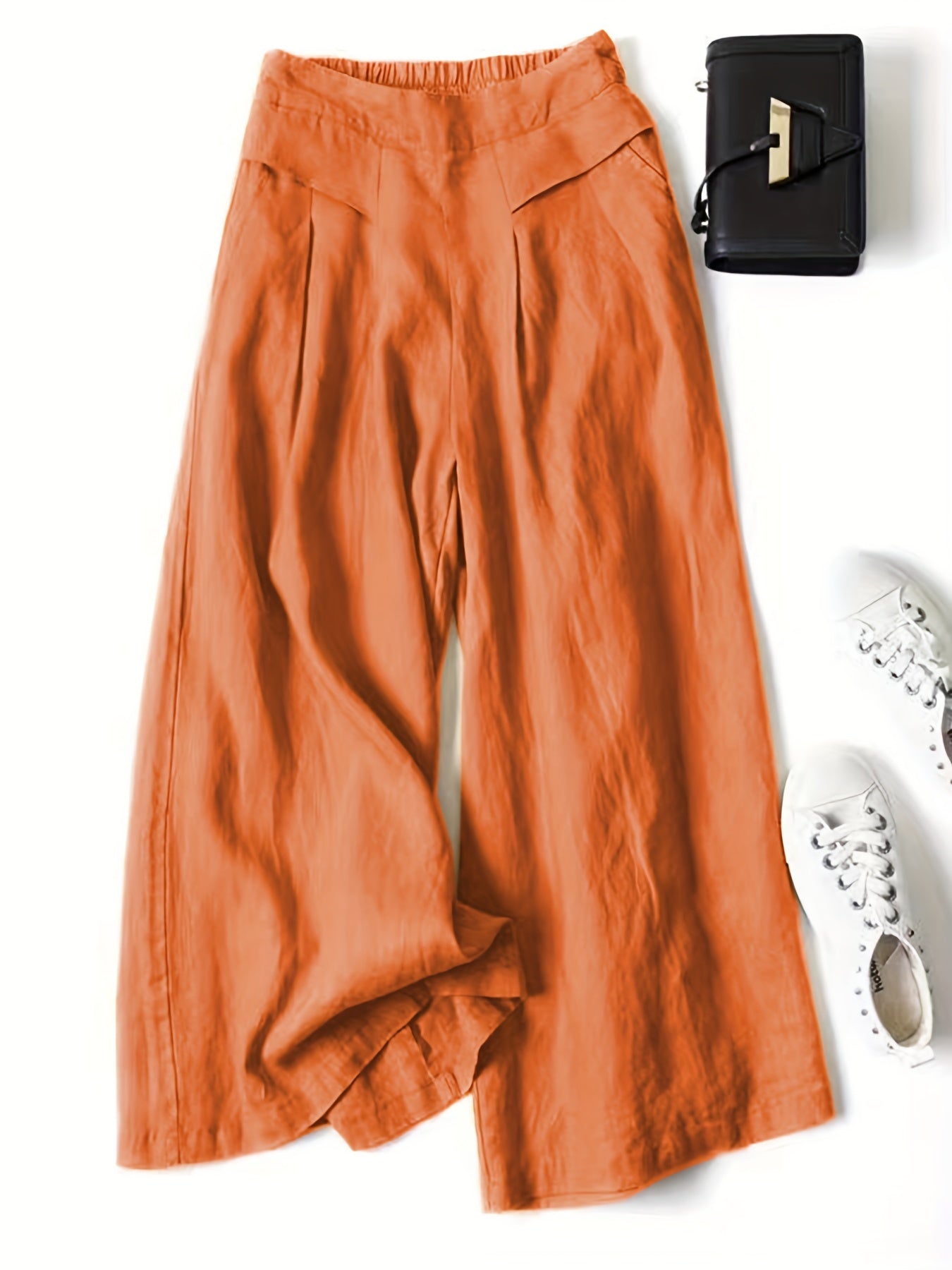 Brisae™ Vintage Style Wide Leg Linen Pants