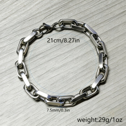 Ken | Masculine Interlocking Link Bracelet