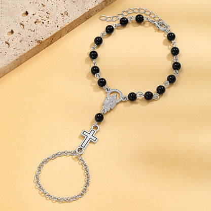 Brenton | Rosary Bracelet with Gothic Cross and Religious Details