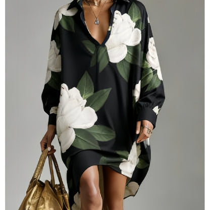 Madison | French Style Printed Blouse with Relaxed Cut and Casual Elegance