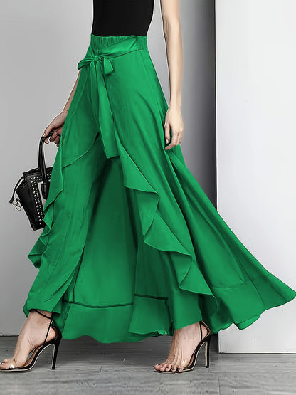 Amara | Elegant Straight-Leg Pants with Fluid Fall and Comfortable Fit